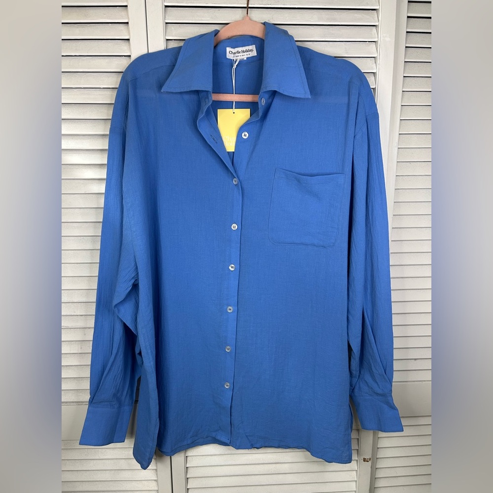 Anthropologie/ Charlie Holiday Button-Up MIA Shirt Size M/6